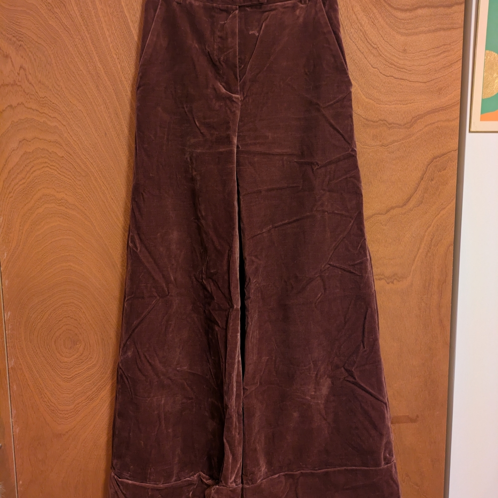 Zara Brown Wide Leg Pants